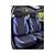 Huse scaune auto universale Premium fractionate fata spate negre cu albastru compatibile dimensiuni standard Cod: HNG1101-2 - - Roveli