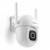 Camera supraveghere WiFi exterior Berdsen, IP rotativa PTZ 350 grade, 5MP Super HD 2880x1620, IR 10m + LED lumina alba, IP65, audio bidirectional, detectie AI persoane si vehicule, sirena integrata, Tuya Smart Life, alba - - Roveli