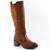 Cizme imblanite de dama , cu catarama decorativa  A10386-CAMEL/X, Culoare (12): Camel, Marime (12): 37 - - Roveli