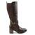 ​Cizme imblanite de dama , cu catarama decorativa  A10386-BROWN, Culoare (12): Maro, Marime (12): 39 - 3- Roveli