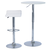 Scaun de bar, piele ecologica alb/crom LARIA 2 NEW - 5- Roveli