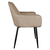 Fotoliu de design, catifea Velvet gri maroniu Taupe, ZIRKON NEW - 3- Roveli