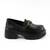 Pantofi dama , cu talpa groasa si catarama decorativa D1-BLACK, Culoare (12): Negru, Marime (12): 39 - 3- Roveli