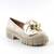 Pantofi de dama , cu talpa groasa  si funda decorativa A10323-BEIGE, Culoare (12): Bej, Marime (12): 40 - - Roveli