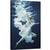 Tablou canvas - Apa si Aer, Fata, Sub Apa, Rochie, Albastru, Model, Femeie, 60 x 90 cm - - Roveli