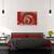 Tablou canvas - Coborand in Jos, Arhitectura, Abstract, Linii, Gaura, Spirala, Rosu, 60 x 90 cm - 3- Roveli