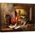 Tablou canvas - Natura Moarte Cu Vioara, Muzica, Vioara, Batran, Carte, Lumanare, Unealta, 60 x 80 cm - - Roveli