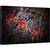 Tablou canvas - Cristalizare, Eruptie, Vulcan, Lava, Magma, Rosu, Peisaj, 80 x 120 cm - - Roveli