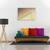 Tablou canvas - Lumina Lampii, Galben, Abstract, Triunghi, Zid, Margine, Textura, 40 x 60 cm - 2- Roveli