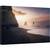 Tablou canvas - Rasarit de Soare in Reynisfjara, Islanda, Plaja, Pietricele, Coasta, 60 x 90 cm - - Roveli