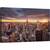 Tablou canvas - Zgarie Nori, Orizont, Oras, Arhitectura, Calatorie, Soare, Usor, 50 x 80 cm - - Roveli