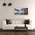 Tablou canvas - Dimineata Calma, Panorama, Verde, Ceata, Abur, Ceata, Apa, 50 x 100 cm - 2- Roveli