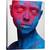 Tablou canvas - Extaz, Portret, Culoare, Viu, Rosu, Albastru, 60 x 75 cm - - Roveli