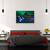 Tablou canvas - Kirkjufell Sub Un Cer Verde Boreal, Islanda, Grundarfjordur, Aurora, Cascada, Peisaj, 60 x 90 cm - 3- Roveli