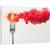 Tablou canvas - Rosii Dezintegrate, Rosie, Bucatarie, Furca, Tacamuri, Fum, 40 x 60 cm - - Roveli