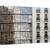 Tablou canvas - Mozaicul Din Ferestre, Arhitectura, Fatada, Cladire, Ferestre, Bruxelles, Zid, 80 x 120 cm - - Roveli