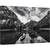 Tablou canvas - Nuante de Gri, Barca, Munte, Dig, 80 x 120 cm - - Roveli