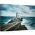 Tablou canvas - Rezistenta, Far, Mare, Stanca, Ocean, Nori, Franta, 80 x 120 cm - - Roveli