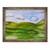 Tablou inramat - Sarah Thompson-Engels - Dealuri verzi acrilice pe hartie 2019, 60 x 80 cm - - Roveli