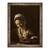 Tablou inramat - Michelangelo Merisi da Caravaggio - Detaliu al sotiei hangiului de la Cina de la Emmaus, 60 x 80 cm - - Roveli