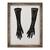 Tablou inramat - Daisy de Villeneuve - Manusi negre, 60 x 80 cm - - Roveli