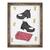 Tablou inramat - Daisy de Villeneuve - Redbag & cizme, 60 x 80 cm - - Roveli