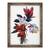Tablou inramat - Hiroyuki Izutsu - Floare desenata in culoarea rosie, 60 x 80 cm - - Roveli