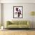 Tablou inramat - Hiroyuki Izutsu - Floare desenata in culoarea rosie, 60 x 80 cm - 2- Roveli