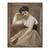 Tablou inramat - Jean Baptiste Camille Corot - Citire intrerupta, 60 x 80 cm - - Roveli