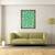 Tablou inramat - Runa Anastasiya Rudaya - Model de Craciun verde, 60 x 80 cm - 2- Roveli