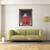 Tablou inramat - Lincoln Seligman - Barbat in haina rosie vedere din spate, 60 x 80 cm - 2- Roveli