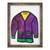 Tablou inramat - Daisy de Villeneuve - Cardigan mov, 60 x 80 cm - - Roveli