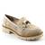 Pantofi de dama , comozi , cu accesoriu auriu A10500-BEIGE, Culoare (12): Bej, Marime (12): 39 - - Roveli