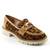 Pantofi de dama , comozi , cu accesoriu auriu  si animal print A10501-LEOPARD, Culoare (12): BEJ/ANIMAL PRINT, Marime (12): 37 - - Roveli