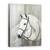 Tablou canvas - Animale, Cal, Alb, Pictura, Marime: 50 x 70 cm - - Roveli