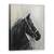 Tablou canvas - Animale, Cal, Negru, Pictura, Marime: 50 x 70 cm - - Roveli