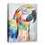 Tablou canvas - Animale, Diverse, Papagal Colorat, Pictura, Marime: 50 x 70 cm - - Roveli