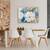 Tablou canvas - Flori, Albastru, Alb, Gradina, Pictura, Marime: 50 x 70 cm - 4- Roveli