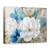 Tablou canvas - Flori, Albastru, Alb, Gradina, Pictura, Marime: 60 x 80 cm - - Roveli
