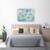 Tablou canvas - Flori Albe, Albastru, Pictura, Marime: 60 x 80 cm - 3- Roveli