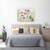 Tablou canvas - Flori, Pictura, Violet, Alb, Roz, Albastru, Marime: 50 x 70 cm - 3- Roveli
