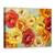 Tablou canvas - Flori, Trandafiri Colorate, Galben, Portocaliu, Rosu, Pictura, Marime: 50 x 70 cm - - Roveli