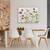 Tablou canvas - Flori, Violet, Alb, Roz, Albastru, Pictura, Marime: 60 x 80 cm - 4- Roveli