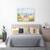 Tablou canvas - Natura, Peisaj, Vara, Marea, Umbrela, Floarea-Soarelui, Pictura, Marime: 60 x 80 cm - 3- Roveli