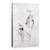 Tablou Canvas - Oameni, Femeie, Alb-Negru, Rapsodia, Pictura II, Marime: 40 x 60 cm - - Roveli