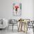 Tablou Canvas - Oameni, Femeie, Rochie Rosie, Ploaie, Pictura, Marime: 60 x 90 cm - 2- Roveli