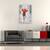 Tablou Canvas - Oameni, Femeie, Rochie Rosie, Ploaie, Pictura, Marime: 60 x 90 cm - 3- Roveli