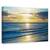 Tablou Canvas - Peisaj, Natura, Mare, Valuri, Nisip, Apus De Soare, Raze De Lumina, Marime: 60 x 90 cm - - Roveli
