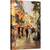 Tablou Canvas - Seara in Paris, Strada, Oameni, Retro, Franta, Marime: 40 x 60 cm - - Roveli