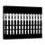 Tablou Canvas - Linguri Abstract Gard, Marime: 60 x 80 cm - - Roveli